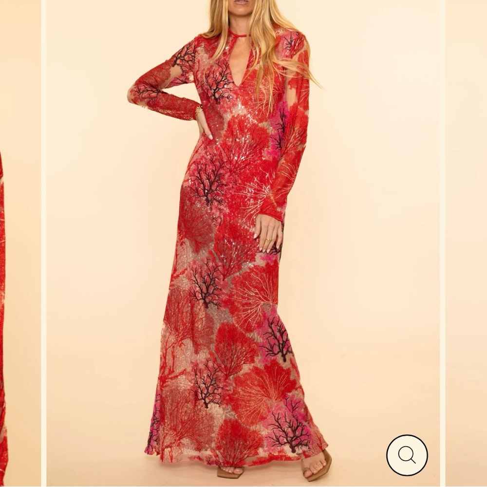 Silvia Tcherassi - Enys dress - red & pink coral reef beaded -
Size S - sold out - Picture 6 of 10